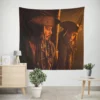 Pirates of the Caribbean On Stranger Tides Cruz and Depp Pirate Voyage Wall Tapestry