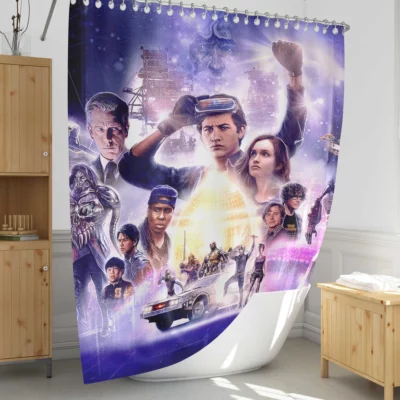 Ready Player One A Virtual Adventure Shower Curtain 1