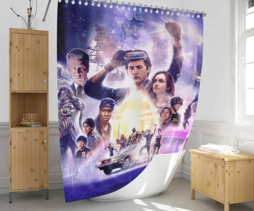 Ready Player One A Virtual Adventure Shower Curtain 1