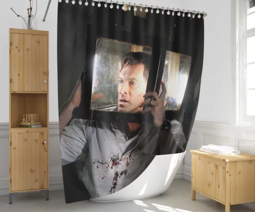 Saw V Scott Patterson Deadly Game Shower Curtain 1