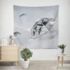 Snowspeeder Action in Empire Strikes Back Wall Tapestry