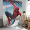 Spider-Man Faces the Vulture Shower Curtain
