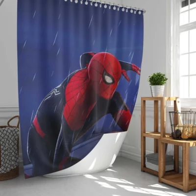 Spider-Man Far From Home Berlin Shower Curtain