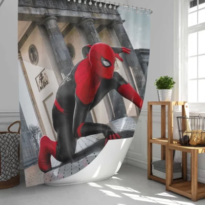 Spider-Man Far From Home Prague Shower Curtain