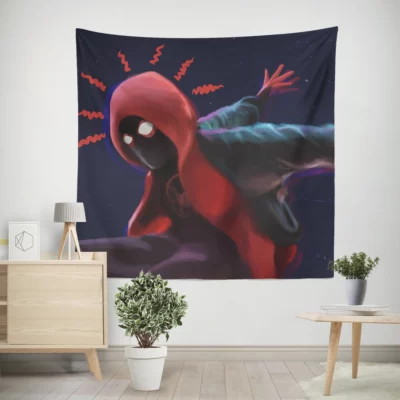 Spider-Verse Miles Epic Journey Wall Tapestry