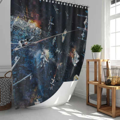 Star Wars Classic Movie Poster Shower Curtain