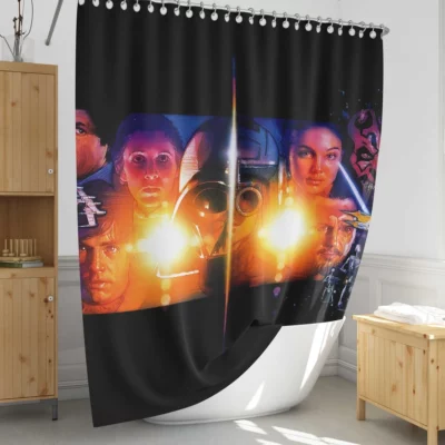 Star Wars Galactic Saga Shower Curtain 1