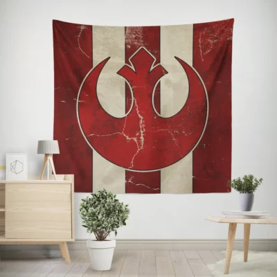 Star Wars Helm Rebel Alliance Stripes Wall Tapestry