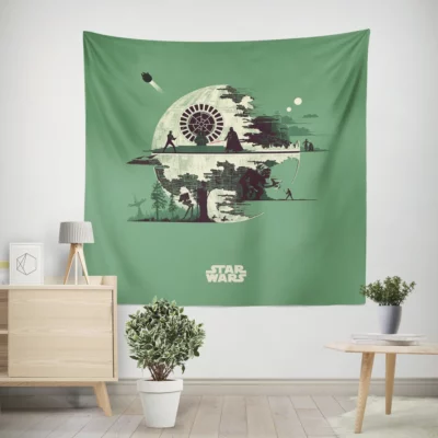 Star Wars Minimalist Galactic Icons Wall Tapestry