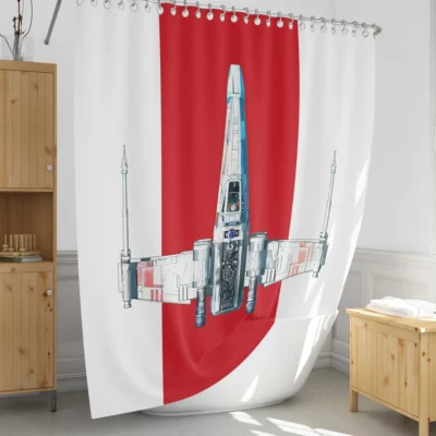 Star Wars X Wing Iconic Spaceship Adventure Shower Curtain 1