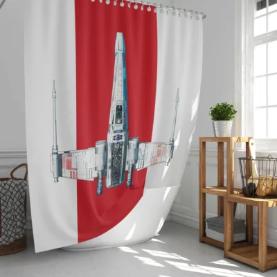 Star Wars X-Wing Iconic Spaceship Adventure Shower Curtain