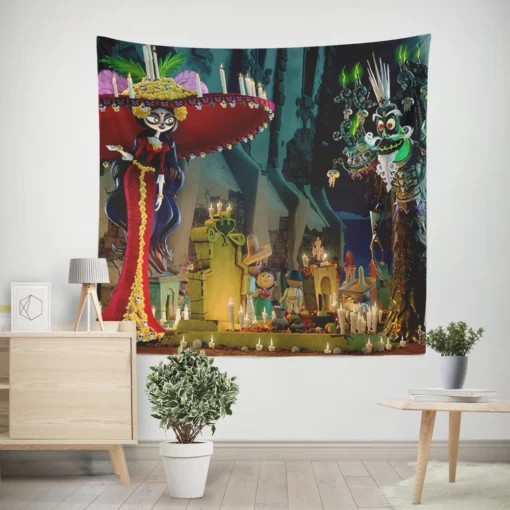 The Book of Life La Muerte Realm Wall Tapestry