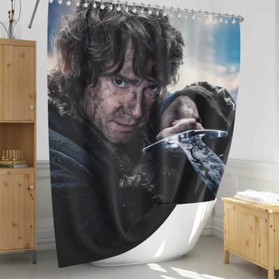 The Hobbit Middle earth Last Stand Shower Curtain 1