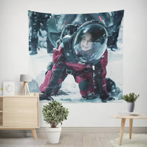 The Wandering Earth A Girl Hope Wall Tapestry