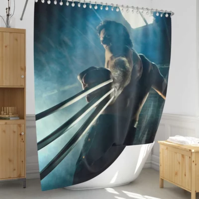 The Wolverine Logan Clawed Adventure Shower Curtain 1