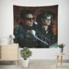Valentina Meets Derek Zoolander 2 Fashion Face-Off Wall Tapestry