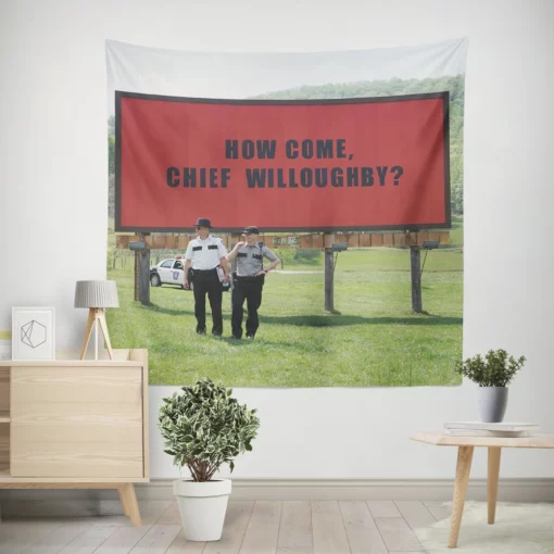 Woody Harrelson and Sam Rockwell Shine Wall Tapestry