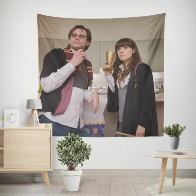 Yes Man Zooey Deschanel Comedy Delight Wall Tapestry