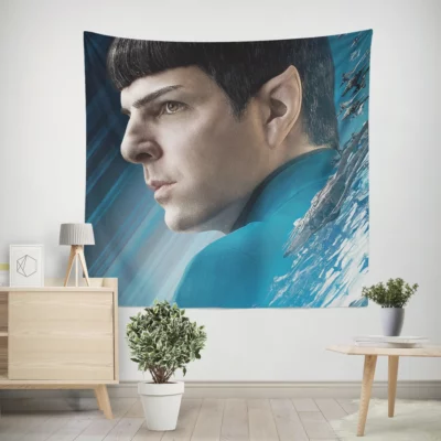 Zachary Quinto as Spock Wall Tapestry