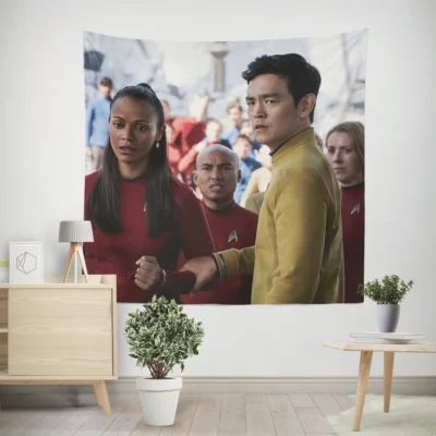 Zoe Saldana & John Cho in Star Trek Beyond Wall Tapestry