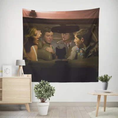 Zombie Apocalypse Hijinks in Scout Adventure Wall Tapestry