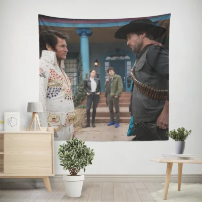 Zombieland Double Tap Luke and Woody Wall Tapestry