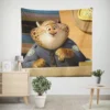 Zootopia Benjamin Clawhauser Zootropolis Adventures Wall Tapestry