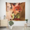 Zootopia Getting Wilde with Nick Wall Tapestry