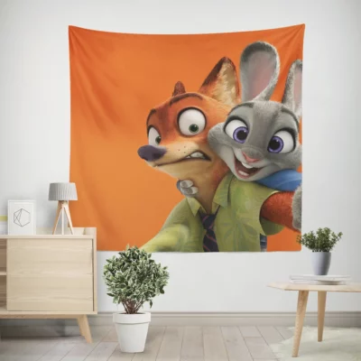 Zootopia Nick & Judy Adventure Wall Tapestry
